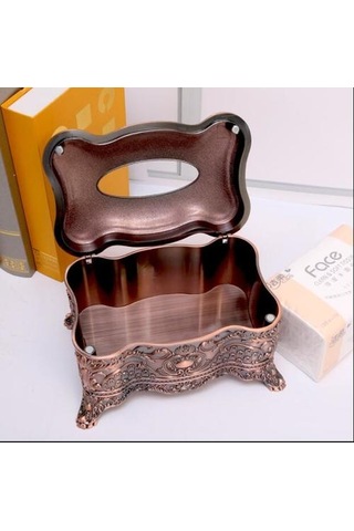 Lüks Avrupa Metal Doku Kutusu Peçete Dağıtıcı Doku Kutusu Tutucu Doku Kutusu Altın Ev Dekoratif İçin