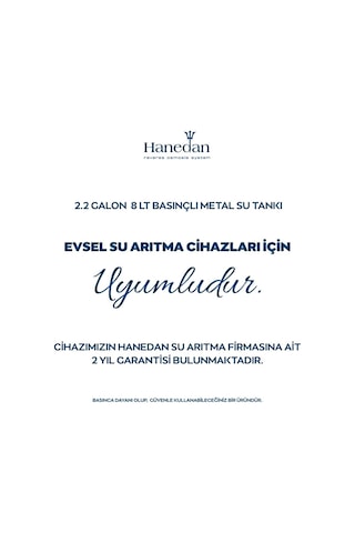 Su Arıtma Cihazı Için 2.2 Galon (8 Litre) Metal Genleşme Tankı 450582621