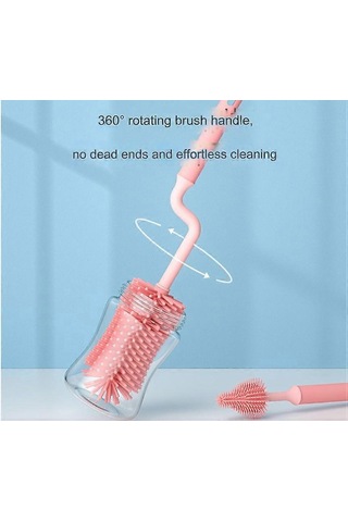 Silikon Şişe Fırçası 3 Parça Set