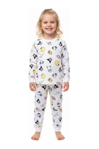 Kuromi Kız Çocuk Pijama Takım St09658 KREM
