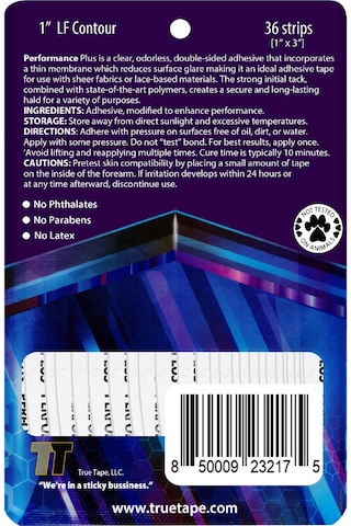 Truetape Performanceplus Mavi Protez Saç Bandı 1LF Oval 2.5 Cm 7.5Cm