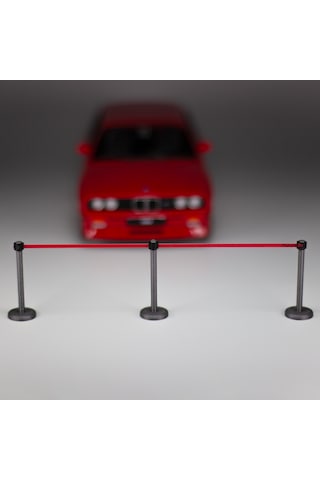 1:24 Ölçek Diorama Kordon & Kalabalık Kontrol Direği Seti, Diorama Aksesuarı 1 Set 1/24