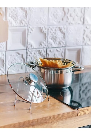 Morabi Tencere Ve Tava Standı Mutfak Düzenleyici 177266077 Gri