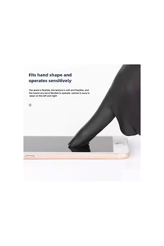 Eldiven Tek Kullanımlık Nitril Siyah Xl Lateks Eldiven Pvc