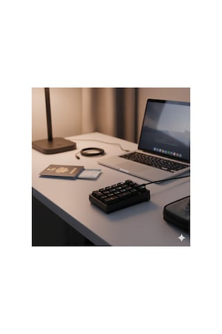 Rgb Mekanik Sayısal Tuş Takımı 21 Tuşlu Kablolu Numpad, Mavi Switch, Gaming & Ofis Klavye Siyah