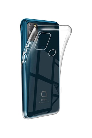 Alcatel 3X 2020 Kılıf Süper Arka Koruma Silikon Nano Glass Renk Şeffaf