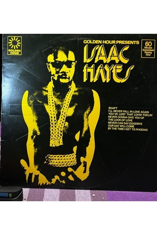 Isaac Hayes - Golden Hour Presents Lp 1974 - Stax Records Gh 844 - İngiliz Baskı Plak