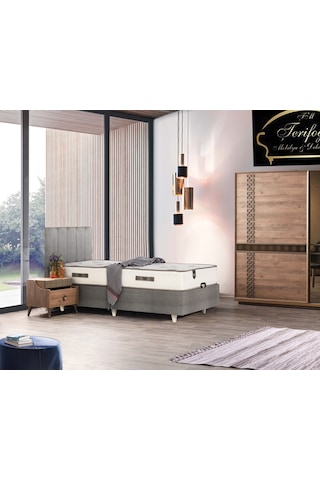 Tek Kişilik Yatak Baza Başlık Plus Sleepy Paketi