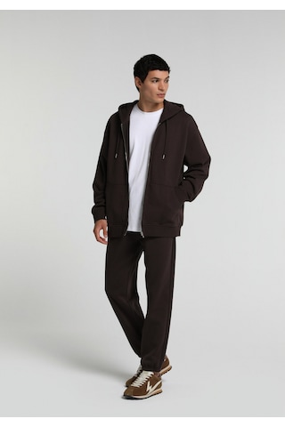 Colin's Colins Relaxed Fit Orta Bel Düz Erkek Kahverengi Eşofman Altı Cl1076436 Q1.v2 Dbr Koyu Kahverengi