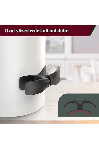 E2m Yapışkanlı Kablo Sabitleyici Düzenleyici 4'lü Set Siyah - Beyaz