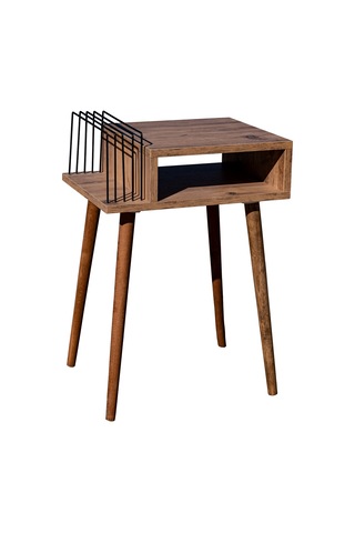 Plak Ve Pikap Sehpası Ahşap Ayaklı Atlantik Çam