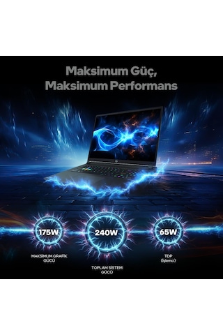 Game Garaj Slayer5 9XL-5090 C1 Ultra 9 275HX 32 GB 1 TB SSD RTX5090 17" Free Dos Dizüstü Bilgisayar