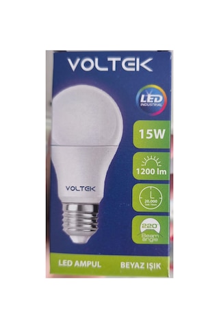 15w Led Ampul E27 Beyaz Işık 6500k 1200 Lümen Tasarruflu Ampul