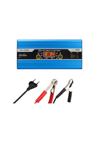 12 Volt Max 40 Amper Digital Ekranlı Akıllı Akü Şarj Cihazı