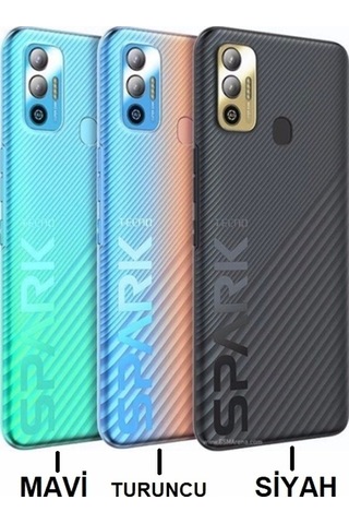 Tecno Spark 7t Kf6p Kasa Arka Kapak Pil Kapağı - Mavi