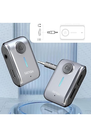 Bluetooth Araç Kiti Kablosuz Müzik Keyfi Aux Adaptör