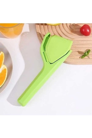 Novahub Yeşil 1pc Limon Sıkma Makinesi, Kolay Sıkılabilir, Katlanabilir, Depolama Tasarrufu, Düz Narenciye Suyu Yeşil
