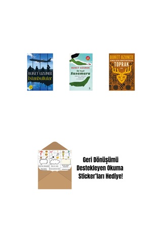 İstanbullular + İki Yeşil Su Susamuru Midi Boy + Uyumsuz Defne Kaman'ın Maceraları - Toprak + Okuma Sticker'ları