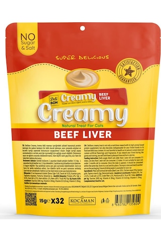 Delibon Creamy Ödül Maması Dana Ciğerli 15gr 32li Paket