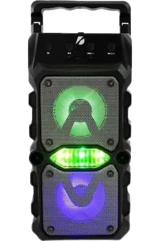 Mey İthalat Taşınabilir Kablosuz Bluetooth Hoparlör Uzun Pil Ömrü Led Işıklı