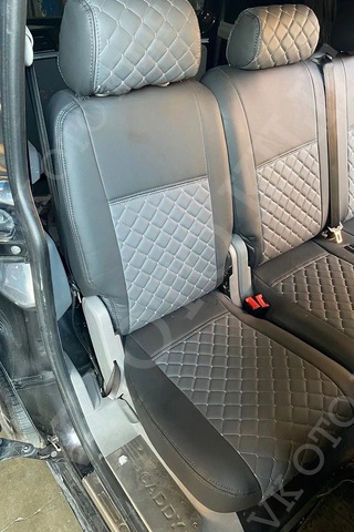 Vk Auto Volkswagen Caddy Araca Özel Koltuk Kılıfı Gri-kapitone