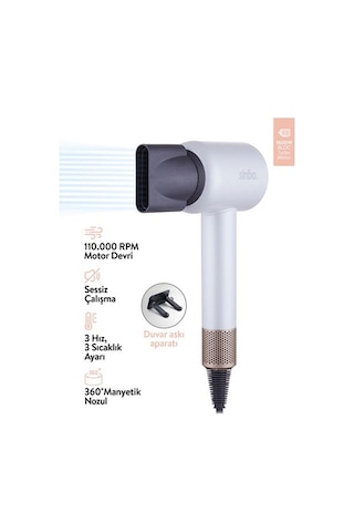 Sinbo Shd-1714 Bldc Saç Kurutma Makinesi - Beyaz - 1600 Watt