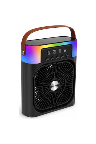 Mey Najmaddin Taşınabilir Mini Klima Nemlendirici Fan Rgb Led Aydınlatmalı Usb Fan Najmaddin