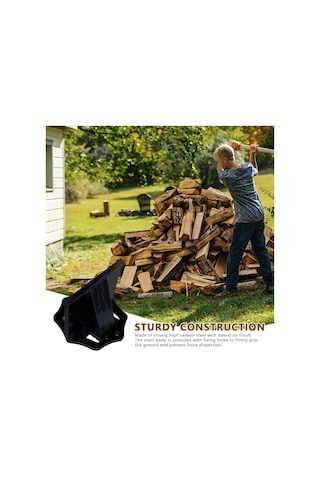 Sones Büyük Küçük Yakacak Odun İçin Manuel Odun Bölme Aleti Odun Kesme Aksesuarları, Boyut: Büyük