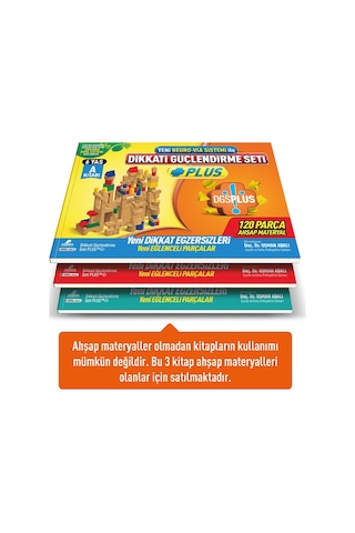 Iadesiz - Dikkati Güçlendirme Seti Plus 6 Yaş Kitap