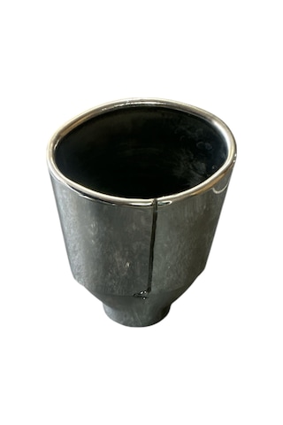120 Lik Tekli Egzoz Ucu Oval, 120 Mm Oval Egzoz Ucu Eğik Model
