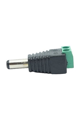 12V Dc 2.1X5.5 Mm Erkek Güvenlik Kamerası Klemensli Cctv Jak Konne