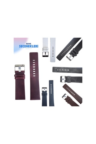 R4109 Roder Deri Kayış - Kahverengi - 30x20mm Şeffaf