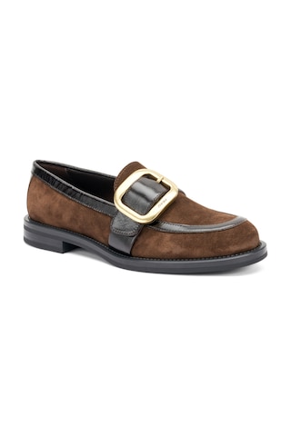 Cacao Dark Brown Oxford Klasik Kadın 90a5 Frau Softy Cacao Dark Brown