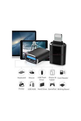 Apple Uyumlu iPhone X/11/12/13/14/pro/pro Max Tüm Serileri Için Ios To Usb Veri Aktarımı Otg Çevirici