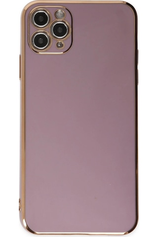 Newface - 512 - İphone 11 Pro Max Kılıf Volet Silikon - Metemıx - - Mor