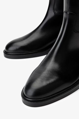 Valmenti Kadın Hakiki Deri Siyah Deri Casual Çizme 1046 22391 Bn Czm Sk24-25 Sıyah Dr Siyah Deri