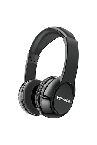Ven-dens Vd-hp010 Bluetooth 5.3 Kablosuz Kulak Üstü Kulaklık, Katlanabilir Tasarım, 10 Saat Kullanım, Siyah