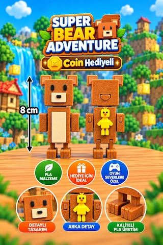 Super Bear Adventure Baaren Ayı Ve Shicka Figür Seti - Süper Ayı Seti 1adet Super Bear Adventure Baaren Ayı Ve Shicka Figür Seti - Süper Ayı Seti 1adet