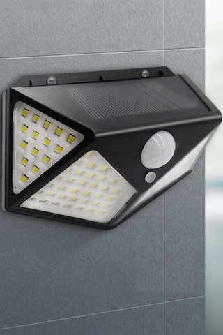 Enerjili Bahçe Lambası 100 Led Bahçe Aplik Solar Bahçe Lambası 1410