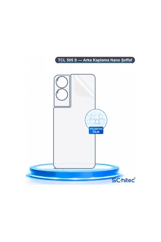 Schitec Tcl 505 S Uyumlu Arka Yüzey Hidrojel Koruyucu Film 34390400