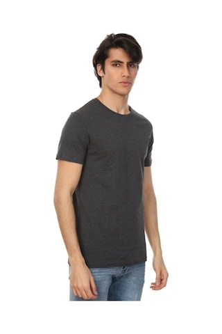 John Frank Defacto Bisiklet Yaka Basic Tişört Jfr0000120sm Siyah
