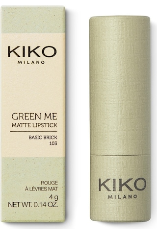 Kiko Ruj Green Me Matte Lipstick 103 Basic Brick