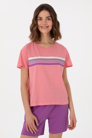 U.S. Polo Assn. Kadın Pembe Bisiklet Yaka Tişört 50308639-VR041
