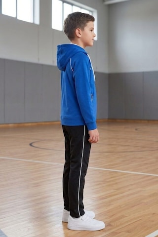 Pina Kids Erkek Çocuk Atheletic Reglan Kol Kapüşonlu Düz Paça Dalgıç Kumaş Eşofman Takımı Esf7019 Mavi