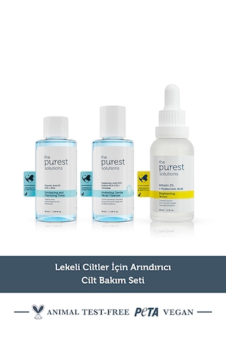 Lekeli Ciltler İçin Arındırıcı Cilt Bakım Seti