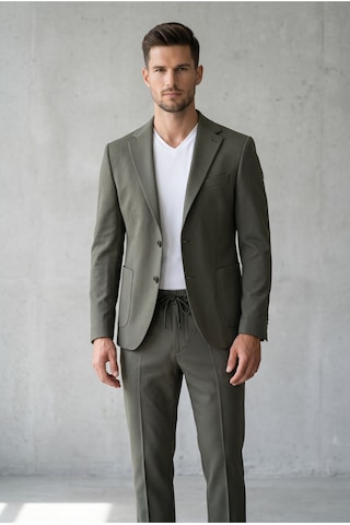 Atlasgiyim Erkek Slimfit Torba Cepli Jogger Pantolonlu Takım Elbise Haki