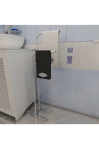 Metallica Concept Retro Krom Banyo Havlu Askısı Konsept Havluluk