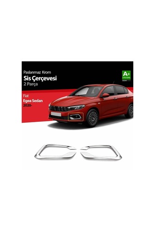 S-Dizayn  Fiat Egea Sedan Krom Sis Çerçevesi 2 Prç. 2020 Üzeri .