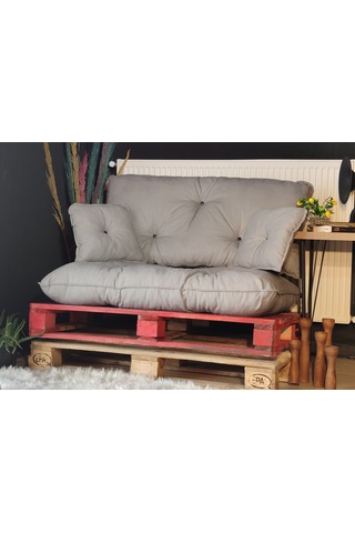 Colormix Moscow, Palet Üstü Minder, Bahçe Minderi, Balkon Minderi , Yer Minderi, Gri