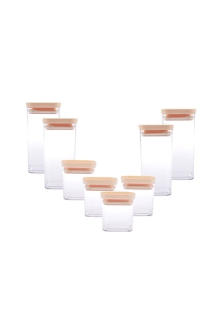 Emsan Arya 8'li Saklama Kabı Kare Sarı